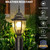 Lamomo Motion Sensor Outdoor Post Lights, Aluminum Lamp Post Light Fixture