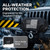 Winch Cover for 8000-13500 lb Electric Winches, Reflective Ribbon