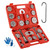 Punmew Brake Caliper Compression Tool 24-Piece Heavy Duty Disc Brake Piston Caliper Compressor Rewind Tool Set with C Hanger