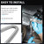 1 inch Stainless Steel Exhaust Hose,23.6" Flexible Exhaust Pipe,Diesel Heater Flexible Exhaust Tubing with 2 Hose Clamps Generator Exhaust Hose Parking Air Heater Fuel Tank Diesel Gas