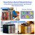 Bikoney Stackable Cube Acrylic Vinyl Record Storage, Tabletop Record Player Stand with Divided Vinyl Shelf, Vinyl Holder & Album Storage Box Crate Bin, Clear