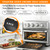 5 PCS Air Fryer Crumb Tray Liner Compatible with Cuisinart TOA-60/TOA-65/TOA-70 Air Fryer Toaster Oven, Heat Resistant Oven Mats for Bottom of Oven for Cuisinart Drip Pan Accessories