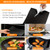 5 PCS Air Fryer Crumb Tray Liner Compatible with Cuisinart TOA-60/TOA-65/TOA-70 Air Fryer Toaster Oven, Heat Resistant Oven Mats for Bottom of Oven for Cuisinart Drip Pan Accessories