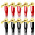 24K Gold Plated 90 Degree Banana Plugs，Dual Screw Locking Right Angle Banana/Speaker connectors(5 Pairs/10 Pcs)