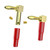 24K Gold Plated 90 Degree Banana Plugs，Dual Screw Locking Right Angle Banana/Speaker connectors(5 Pairs/10 Pcs)