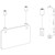 TOPNIKE Ceiling Sign Hanger, Aluminum, Display for Large Picture/Billboard/Sign Board/Frame, 2 Pack, Silver