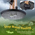 Tube Bird Feeders for Outdoors,13" 6-Port Seed Catcher,Black,2 PK
