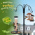 Tube Bird Feeders for Outdoors,13" 6-Port Seed Catcher,Black,2 PK