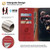 for Moto G Stylus 5G 2025 Wallet Case,Leather Flip Case RFID Blocking Credit Card Holder Folio Magnetic Stand TPU Shockproof Cover Compatible with Moto G Stylus 5G 2025,Red Brown