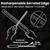 CoquusAid Resharpenable Bread Knife for Homemade Bread, 10.6'' Bread Slicer