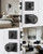 Goldenwarm Black Exterior Door Knobs with Deadbolt, Front Lockset - 1Pack
