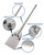 Firecore 6 Inch by 25 Inch SDS Max Floor Scraper Set with Replacement Blade