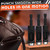 6 Pcs Leather Hole Punch Set, Carbon Steel Hollow Punch for Drill