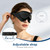 Sleep Masks Designed to Relief Dry Eyes, Upgraded 3D Silicone Moisture Chamber Glasses for Dry Eyes Relief, Hydrating Sleep Goggles for CPAP Users
