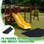 Nuanchu Outdoor Playground Mats, 48"x48", Black