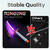RENGENG Light Up Sword, 40 Inches Rechargeable Plastic Replica with Belt & Stand, Sword with Original Texture
