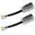 2 PCS No Tangle Phone Cord Detangler, 360° Rotating Telephone Cords Detangler Landline for Desk Phone, 360 Degree Rotating Landline Swivel Cord Untangler, No-Tangle Phones Cords for Landlines Black