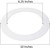 8 Pack Gloss Oversize Goof Trim Ring for Recessed Can Lighting Down Light, Outer Diameter 10 Inches, Inner Diameter 6.2 Inches