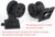 VOOWO 4 Pcs Detachable Replacement Wheels for Rolling Duffle Bag, Spinner Wheels for foldable travel bag, No Screws Included