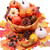 126Pc Thanksgiving Decorations Artificial Pumpkins Set with Artificial Maple Leaves,Pine Cones,Gourds,Harvest Pumpkin,Small Acorns for Autumn,Fall,Wedding,Home Table Decoration Halloween Party Decor