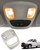 TOP-MAX Overhead Console Dome Light Replacement for 2002-2010 Dodge Ram 1500 2500 3500 4500 5500, Interior Roof Map Reading Lamp Replaces 1DK78BD1AA, 1DK78TL2AA