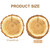 Kochorie 50 Pieces Disposable Wooden Slice Paper Placemats 13x13 Inch Round Rustic Slices Place Mat Bulk Table Paper Placemats for Farmhouse Wedding Party Dinner Table Setting