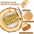 Kochorie 50 Pieces Disposable Wooden Slice Paper Placemats 13x13 Inch Round Rustic Slices Place Mat Bulk Table Paper Placemats for Farmhouse Wedding Party Dinner Table Setting