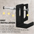 BAGTeck 6Pcs Metal Mirror Clips Wide Channel Mirror Hanger Clip Large Heavy Clips for Mirrors with Screw Mirror Clips for Wall Mounting Mirror Billboard Displays Tile Display