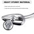 Universal Motorcycle Mirrors Chrome Skull Teardrop Clear Lens