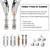 Universal Motorcycle Mirrors Chrome Skull Teardrop Clear Lens