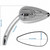 Universal Motorcycle Mirrors Chrome Skull Teardrop Clear Lens