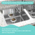 2Pack Stainless Steel Sink Protectors, 13.1''x11.6''x1''