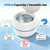 Voraiya Ultrasonic Retainer Cleaner Machine 4 U-V Lights 45kHz Dental Cleaning Pod 2 Modes 200ml, Dentist-Designed Ultrasonic Dental Retainer Cleaner for Aligners Dentures Night Guards White/Blue