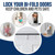 (2- Pack) - Safety Innovations Bi-fold Door Lock - Closet Protection Child and Pet Proof Bi-fold Door Lock - Tool-Free Installation - Unbreakable Clear Polycarbonate - for 1 3/8" Thick Wood Doors