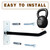 Sinoer 10 Inch Wall Mount Steel Tire Hooks,4 Pack Black