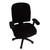 lygooh 4 Pcs Office Chair Covers Set Computer Universal Protective Stretchable Chair Seat Covers Desk Armrest Slipcovers Pads Office Cushion Backrest for Rotating (Black)