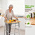 Walker Table, Bamboo Walker Tray for Walkers for Seniors with Cup Holder