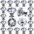 26 pcs Glass Cabinet Knobs Crystal Drawer Pulls Clear 30 mm Diamond for Kitchen, Bathroom Cabinet, Dresser and Cupboard by DeElf