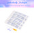 25 Gauge 1 Inch Needles Luer Lock Disposable Lab Supplies, Pack of 100