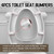 Elongated Toilet Seat, Oblong 18.5", Slow Close, White