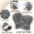 AiricePac Heated Mitts for Arthritis, Microwavable Hand Warmer for Women Men in Cases of Stiff Joints, Trigger Finger, Warm Therapy Mittens Unscented Hand Muff, Grey
