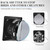 WiseWater 6 Inch Black Exhaust Fan, 110V Wall Mount, 353 CFM (Black)