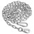 Heavy Duty Dog Chain for Yard-25FT Metal Dog Chain Leash Chew Proof,Long Dog Lead for Outside with Strong Swivel Hook,Outdoor Dog Runner for Camping,Dog Tie Out Cable for Small Medium Dog up to 90LBS