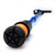 Flexyfoot Shock Absorbing Derby Handle Walking Stick – Improved Comfort, Improves Grip, Improves Safety – Colour: Blue