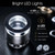 10X Rechargeable Jewelers Loupe Magnifier with LED Lights and 3 Reticle Scales, 25 mm Field of View, Adjustable Focus LED Scale Loupe Jewelry Magnifying Glass for Gems, Coins, Watch, Stamps, Plants