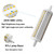 ALQFFHL R7S 118mm LED Bulb 20W Dimmable, J Type,4000K Natural White,2-Pack