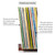MÖNKE Premium Vinyl Record Storage - a Mid-Century Style Record Holder for Albums, 60-70 LP Capacity - Complements Any Record Player (Brown)