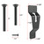 Black Universal Trailer Spare Tire Carrier Bracket