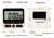 2-Pack Digital Dual Kitchen Timers with Magnet, 24-Hour Countdown & Stopwatch, Loud Alarm, 12/24H Clock, Calendar, Mute Mode, Visual Indicator, Batteries Included (Black)
