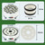 HEIOOM Billiard Ball Cleaning Machine Wool Ring 16 Billiard Ball Cleaner Wool Circle 1 Sheet of Cleaner Felt Long Service Life for Pool Ball Cleaning Machine Replacement Spare Parts